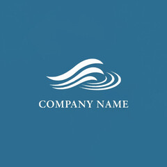 Abstract Wave Logo Design for Company Branding.