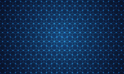 Abstract technology background with a seamless pattern of simple geometric shapes. Stylish vector texture