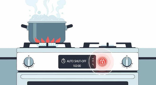 Smart Stove With Auto Shut Off For Safe Cooking Experience