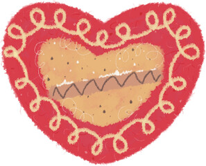 Cute heart illustration