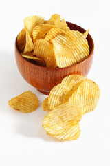 Potato chips in bowl