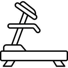 Treadmill Vector Icon Stock Illustration