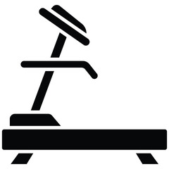 Treadmill Vector Icon Stock Illustration