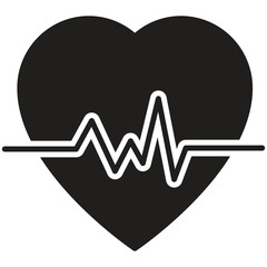 Heart Rate Monitor Vector Icon Stock Illustration