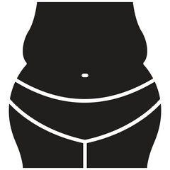 Body Fat Vector Icon Stock Illustration