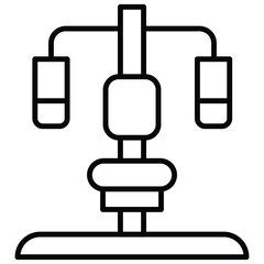 Gym Machine Vector Icon Stock Illustration