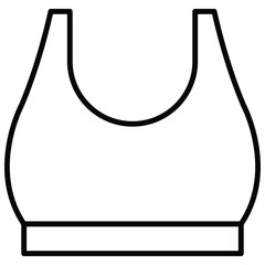 Fototapeta premium Sports Bra Vector Icon Stock Illustration