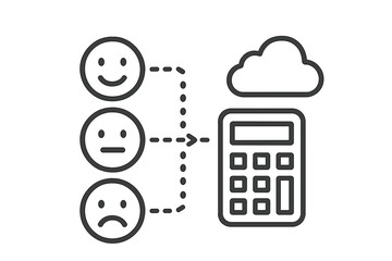 Emotional feedback rating system connected to cloud data calculation