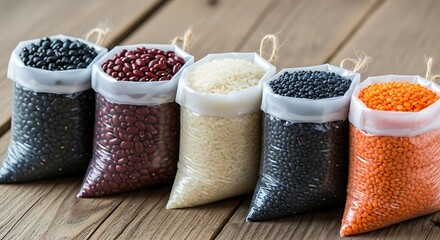 Diverse grains and legumes