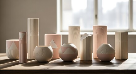Modern minimalist ceramic art