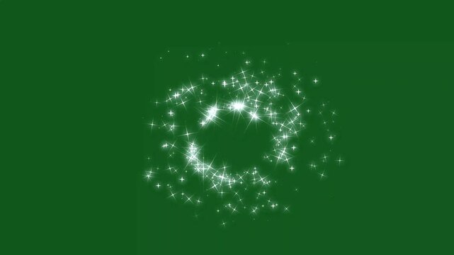 practical magic glitter, star fairy glitter, dust trail loop animation, shining twinkle effect on green screen white glitter sparkles line trail, twinkling glitter stars line animation. 4k video