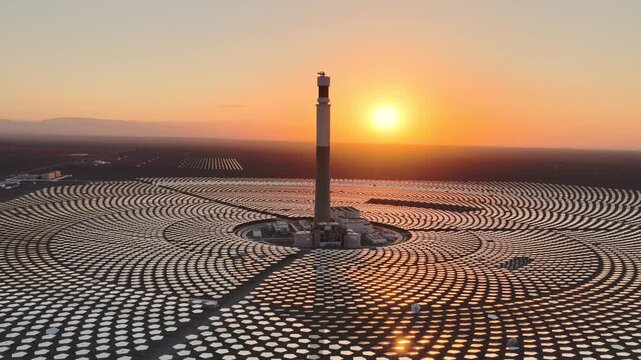 molten salt tower-type CSP plant