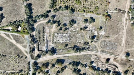 Teos ancient city - teos ancient city drone shooting