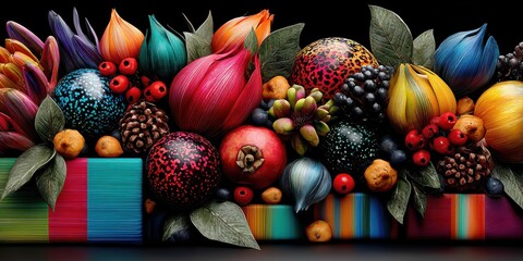 Urban christmas chaos a joyful digital art celebration of holiday revelry