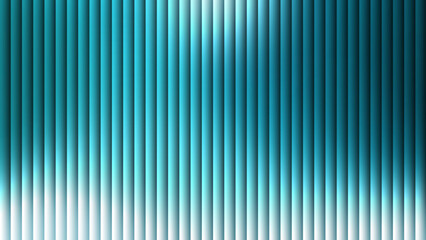 Obraz premium Ribbed Glass Background with Teal Blue Gradient and Vertical Line Pattern for Modern Ocean Design