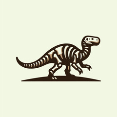 Dinosaurus Fossil Logo