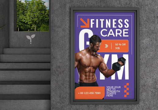 Fitness Gym Poster Flyer Template