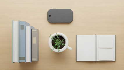 Creative back to school design background for business education concept with bright artistic contrast