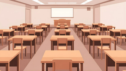 Creative Design Education Background Bright Class Setup for Back to School with Artistic Contrast and Business Concept