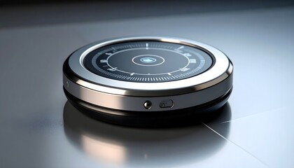 Modern smartphone displaying digital clock interface with clear time readout on screen.