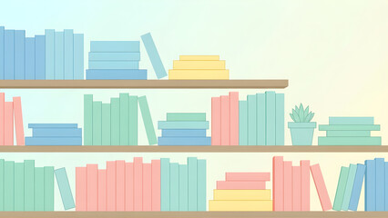 Creative, artistic design colorful, colored book collection. Bright abstract backdrop for education, back to school, business, class concept. Subtle contrast background, almost checkered, quality