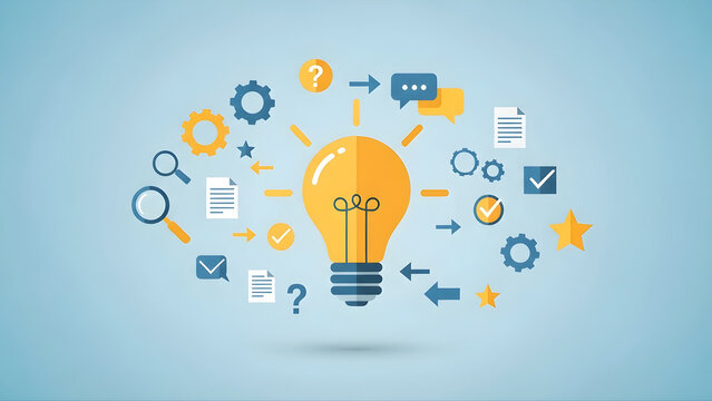 A bright, colorful abstract backdrop for a creative business design concept collection; an artistic idea for education, class, or back to school background