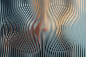 Abstract Wavy Vertical Lines with Metallic Sheen and Warm Tones background texture