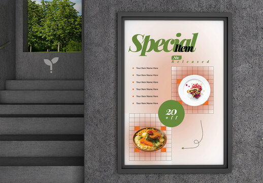Food Special Item Poster Template