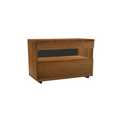 empty wooden shelf