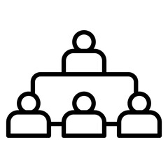 Executive vector line icon design