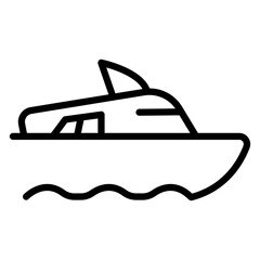 Getaway vector line icon design