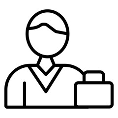 Guest vector line icon design