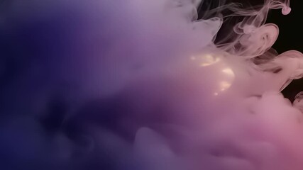 Pink and purple smoke swirling in misty haze, capturing the atmospheric concept of ambiguity and uncertainty, perfect for representing data or technological innovation in a visual metaphor.