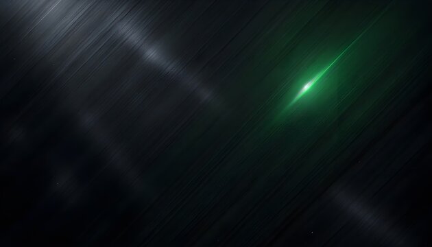 Dark Black and Green Gradient Background with Sleek Metallic Texture