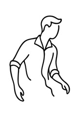 Fototapeta premium silhouette of a man