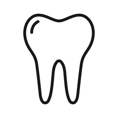 Tooth icon style flat trendy isolated .