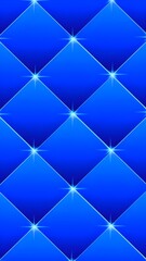 Fototapeta premium Blue abstract geometric textured seamless pattern wallpaper design
