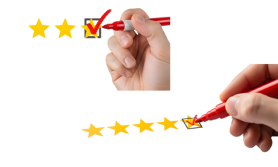 Customer Satisfaction Feedback Rating & Star Review System Service Evaluation, Quality Check, Online Business Success Strategy (High-Marks, Top-Ranking User-Experience Growth)