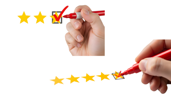 Customer Satisfaction Feedback Rating & Star Review System Service Evaluation, Quality Check, Online Business Success Strategy (High-Marks, Top-Ranking User-Experience Growth)