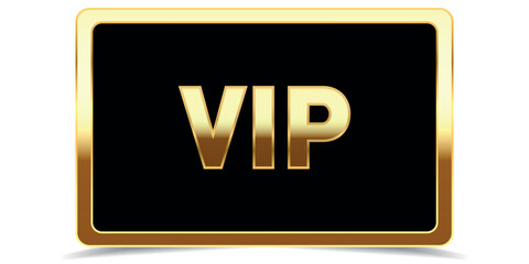 Vip card design with gold details. Luxury exclusive membership VIP template featuring premium elements and elegant border for club, award, casino, certificate. Golden vector illustration.