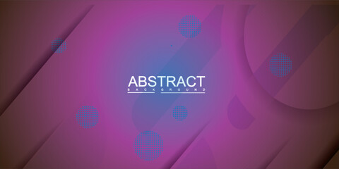 Modern Abstract Background with Geometric Shapes and Dotted Circles.