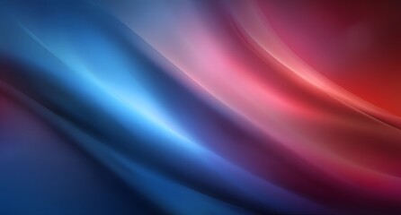 Fototapeta premium Smooth Abstract Fluid Waves Background in Vibrant Red, White, and Blue Gradient 
