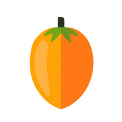 An Imaginary 2D flat icon_whole_papay, modern element in vector and EPS format_clean vector_isolated on a white background