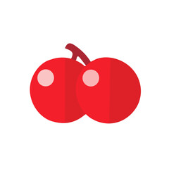 An Imaginary 2D flat icon_red_grape, modern element in vector and EPS format_clean vector_isolated on a white background