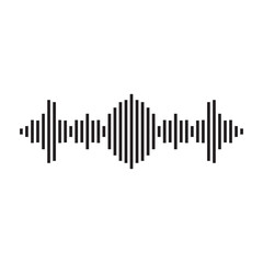 good music sound wave logo illustration