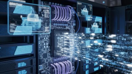 Car Driving With See Through Ai Technology and Computer Connections - Powered by Adobe