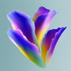 Abstract, colorful, gradient, petals, textured background, digital art, modern, vibrant, artistic, fluid, organic shapes, blue, purple, yellow, pink, light blue