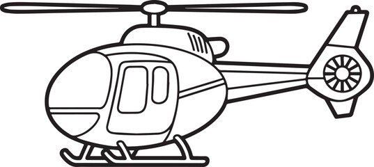 Vector illustration of a helicopter