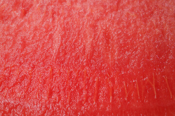 Tasty Texture of Red Watermelon Flesh, a Fruit that Rich in Vitamins and Minerals