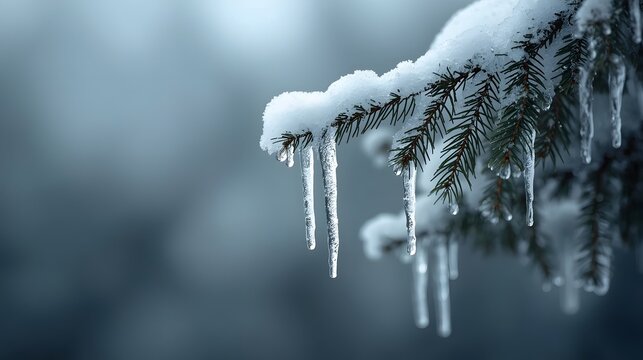 icicles on a branch